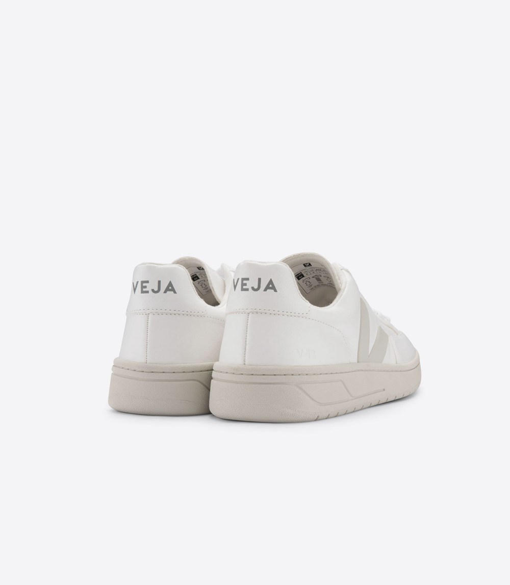 Veja Sneakers Herr - V-12 Chromefree Läder - Vita - 074652-INT